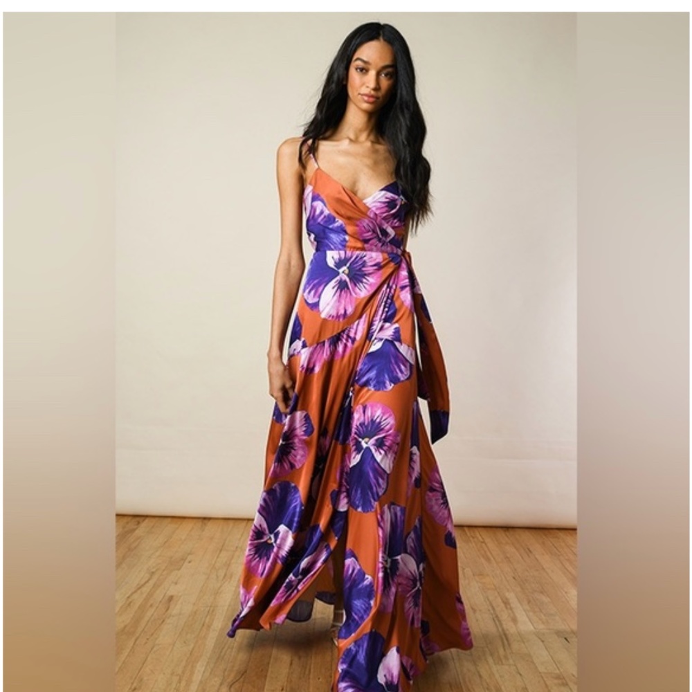 Hutch Floral Wrap Maxi Dress Anthropologie
